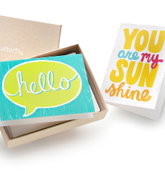 Personalized stationery from Shutterfly